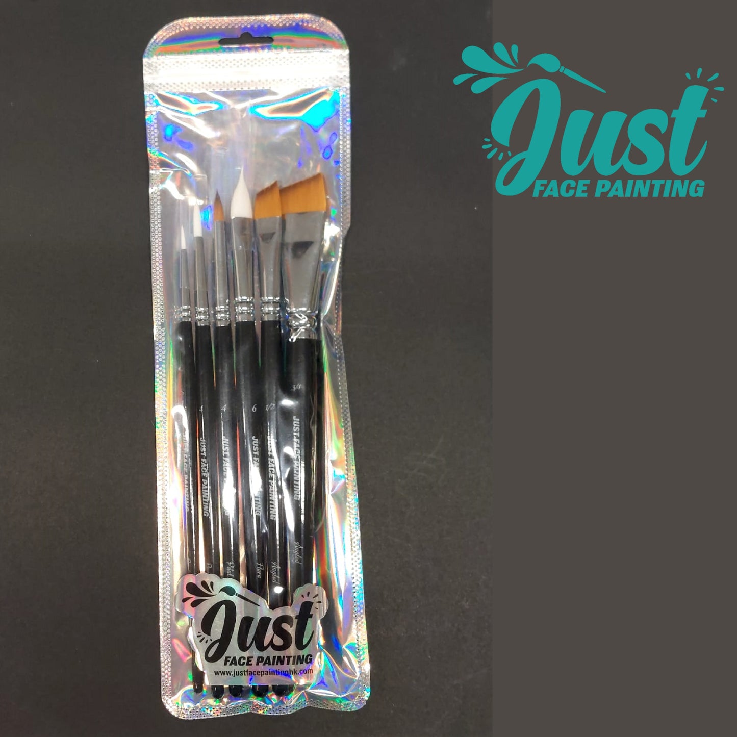 Just Brushes by Just Face Painting (1pc / set of 6 pcs) - Round 1
