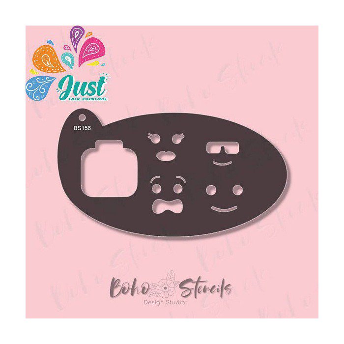 BOHO Stencils - BS155 Block Emoji