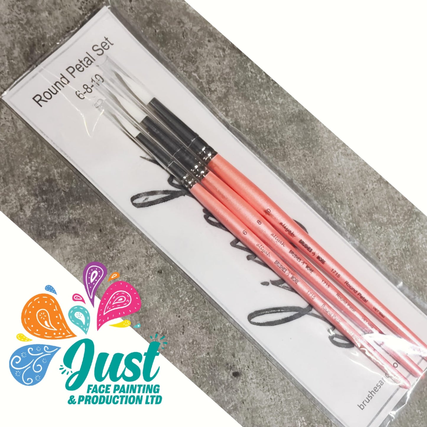 Aliyah 1715 Round Petal Brush Value White Taklon Series