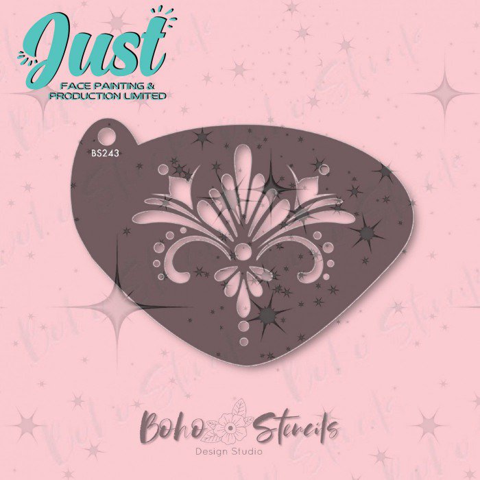 BOHO Stencils - BS0243 Flower Head with Dot