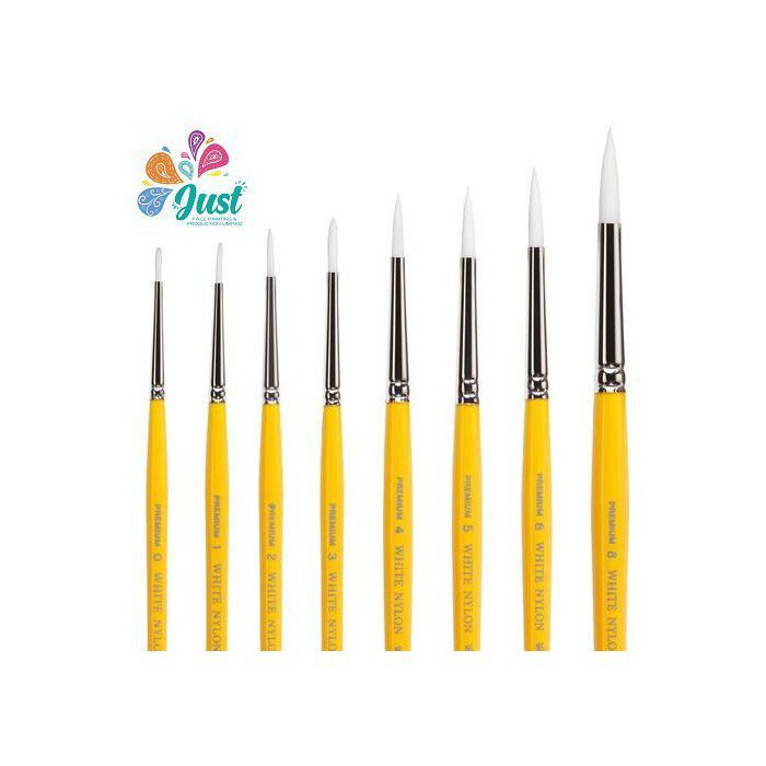 KingArt - Premium White Nylon 7950 Series Round Artist Brushes