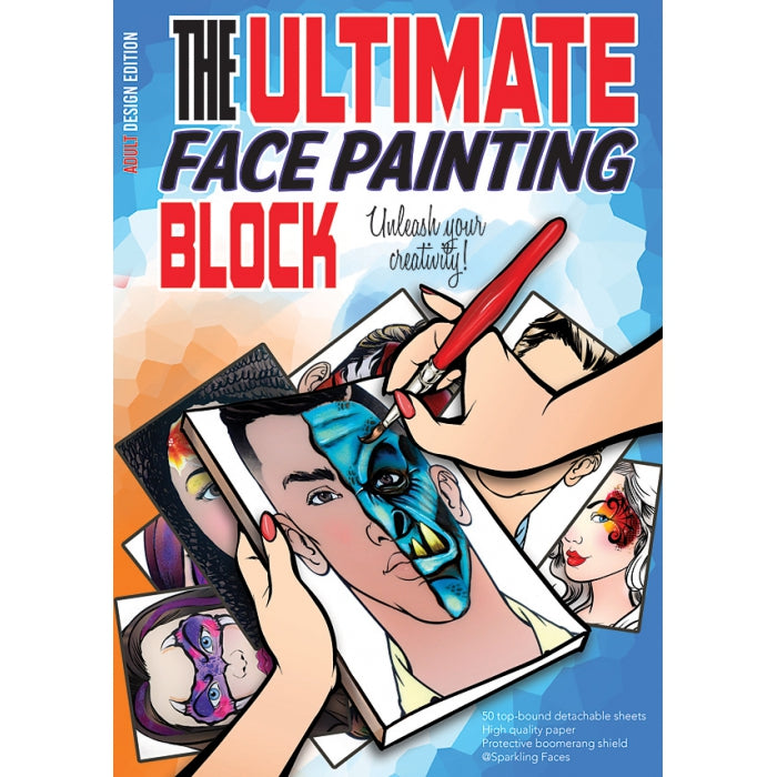 The ultimate face painting practice block - (Adult edition)