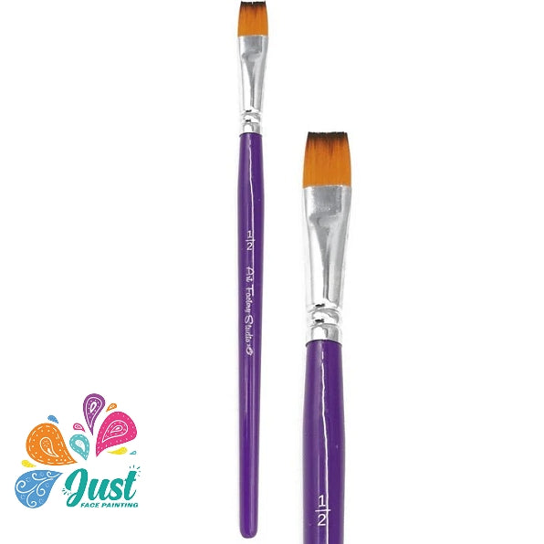 Art Factory Brush - Art Factory Studio Face Paint Brush | 1/2" Flat Brush