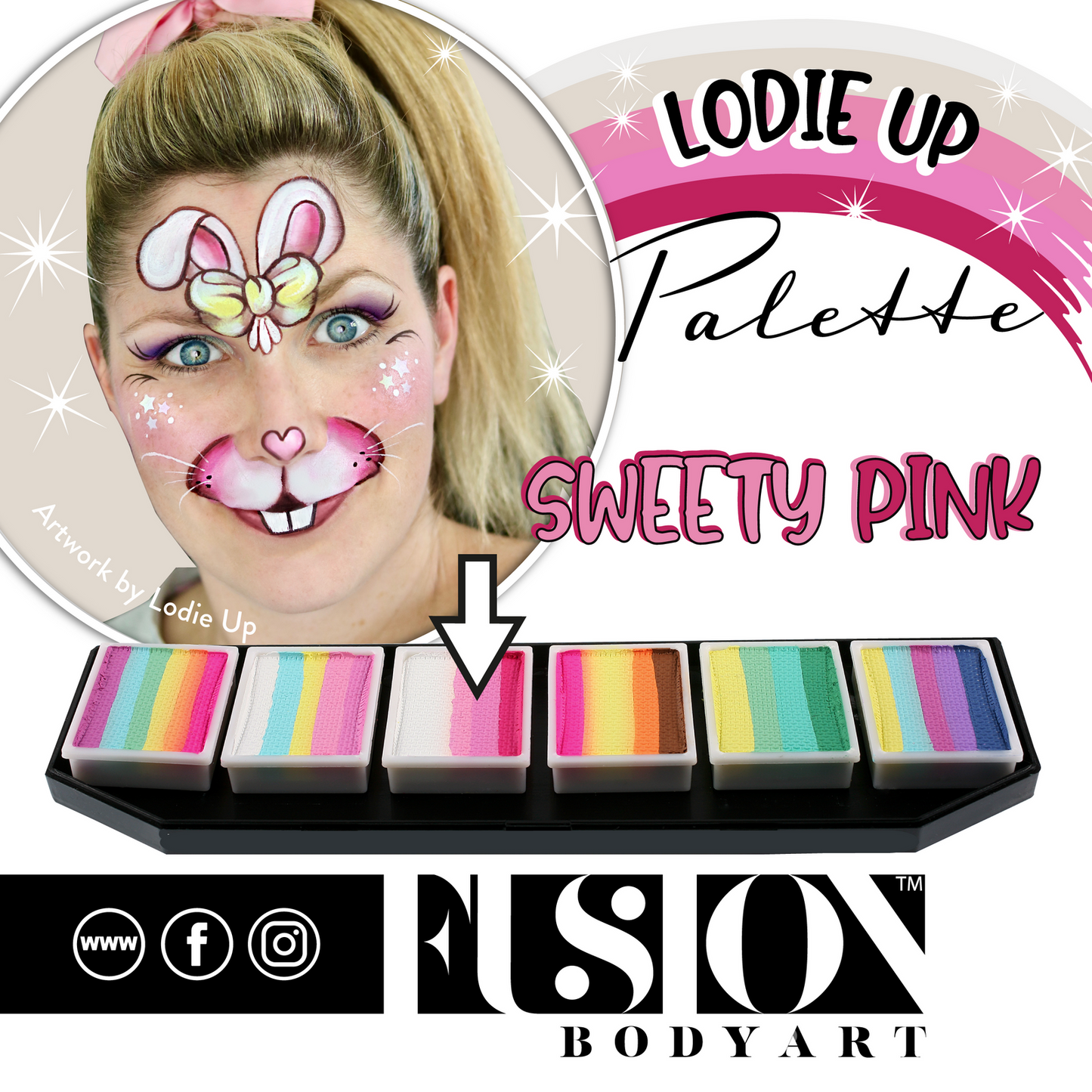 Fusion Palette - Lodie Up Cute Pastel Rainbow Palette