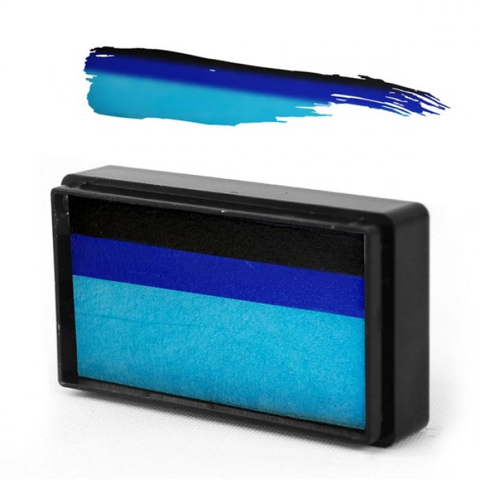 Sillyfarm BRUSH CAKE - Susy Amaro's Easy Stroke Collection "Bat Hero Blue" Arty Brush Cake