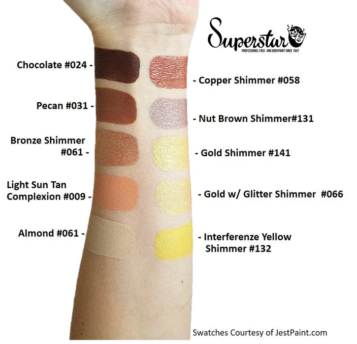 Superstar - Aqua Face- and Bodypaint 45G - Gold with glitter (shimmer)
