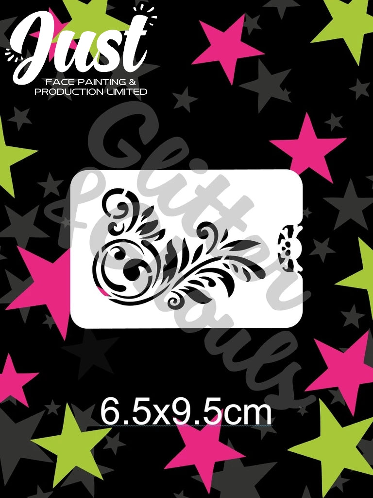 Glitter & Ghouls Stencils - Corner Flourish