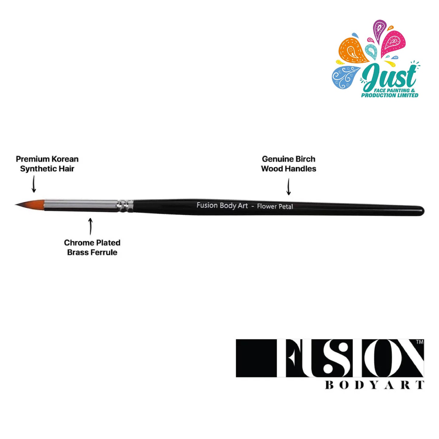 Fusion brush - Professional Face Paint Brush - Flower Petal