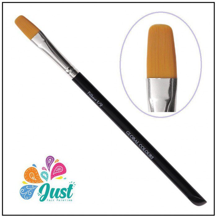 Global Brush - Filbert 1/2 inch BodyArt Brush