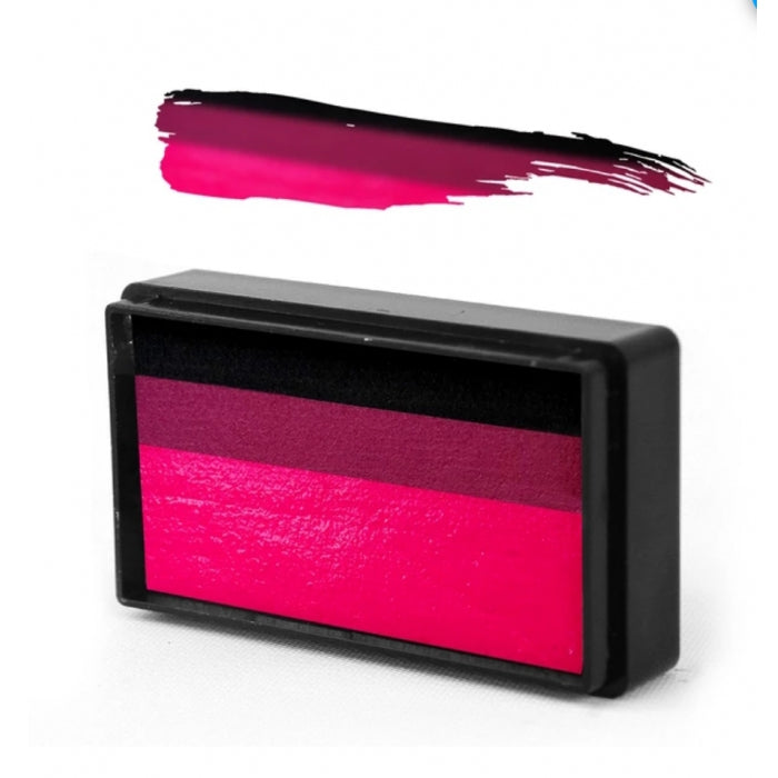 Sillyfarm BRUSH CAKE - Susy Amaro's Easy Stroke Collection "Flamingo Pink" Arty Brush Cake