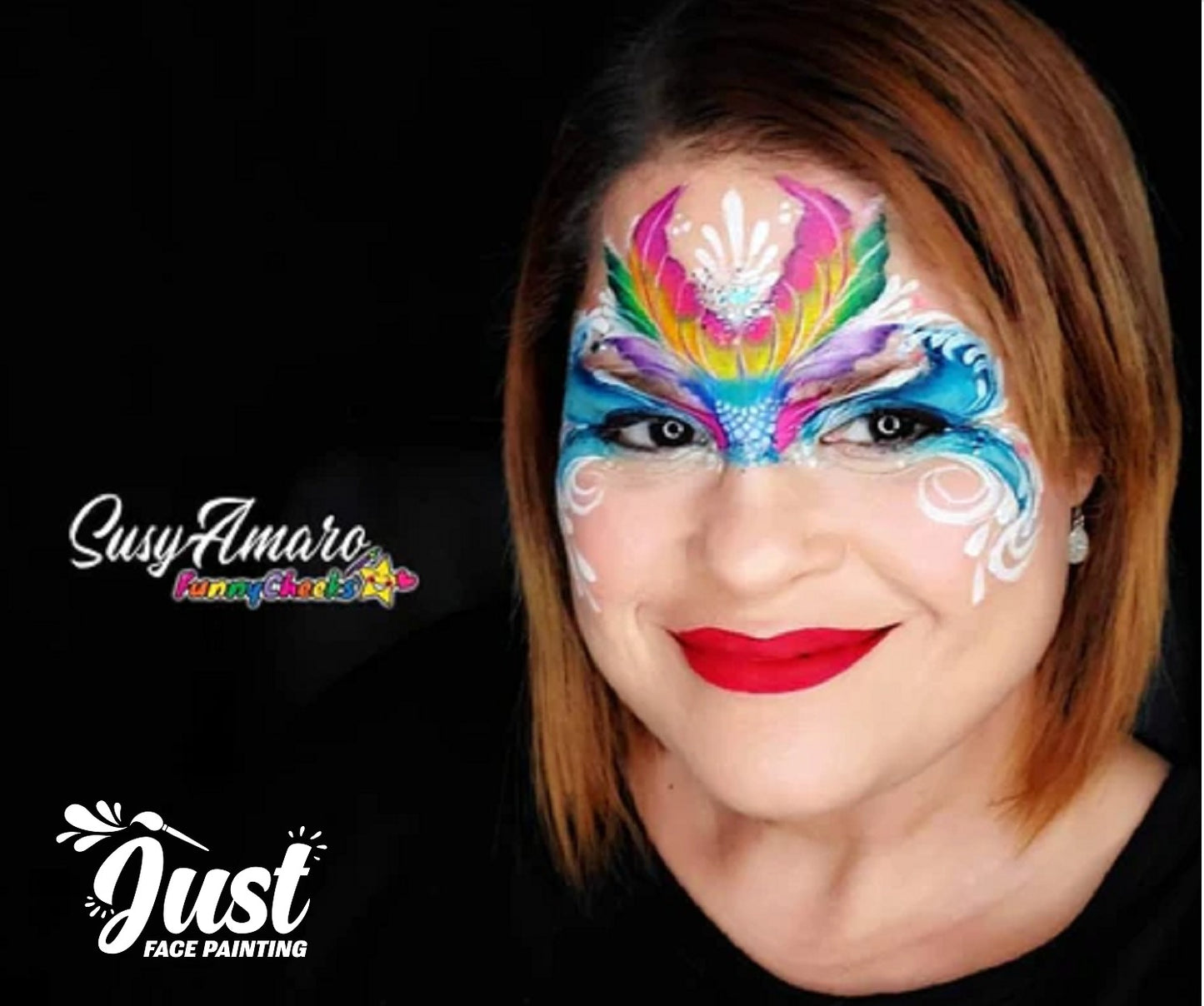 Sillyfarm BRUSH CAKE - Susy Amaro's Easy Stroke Collection "Flamingo Pink" Arty Brush Cake