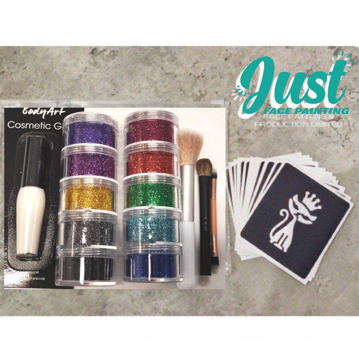 Glitter Tattoo Party Set (with 20 nos of Glitter Tattoo) (Halloween / Christmas / Boys and Girls)