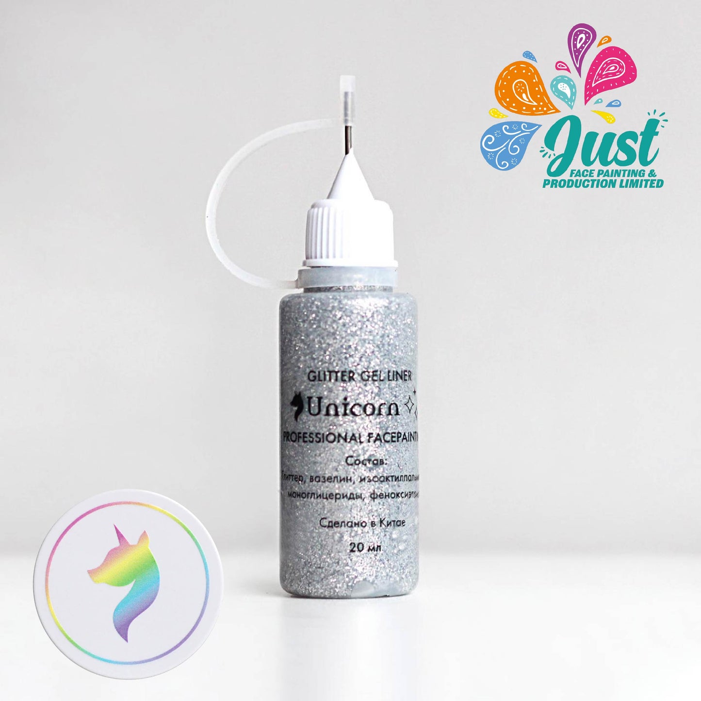 Unicorn Glitter - Gel Glitter Liner Unicorn - Gold & Silver