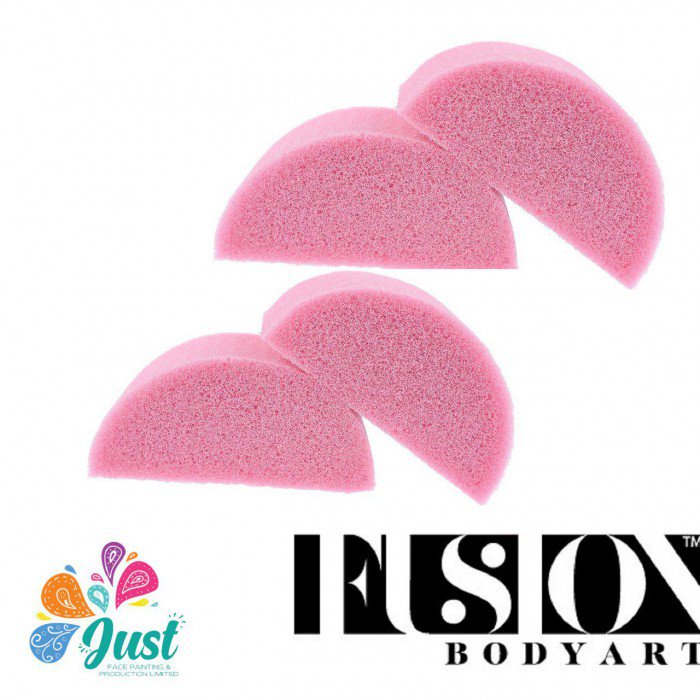 Fusion Sponge - Half Round Face Paint Sponge 2 pairs