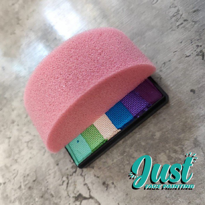Fusion Sponge - Half Round Face Paint Sponge 2 pairs
