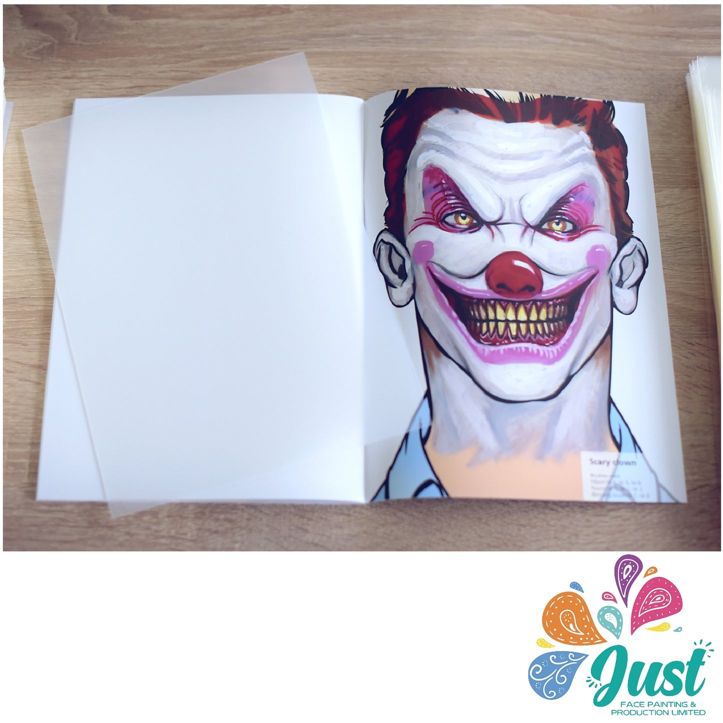 Sparkling Faces - The Ultimate Face Painting Guide - Scary Halloween Designs by Matteo Arfanotti