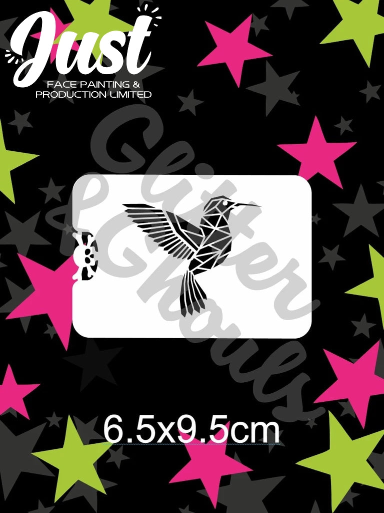 Glitter & Ghouls Stencils - hummingbird