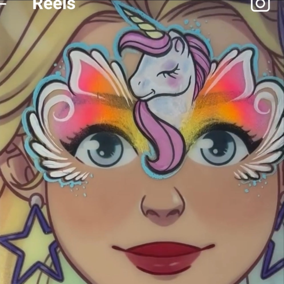 Fusion Face Painting Palette - Lodie Up Rainbow Ponies Palette New Arrival