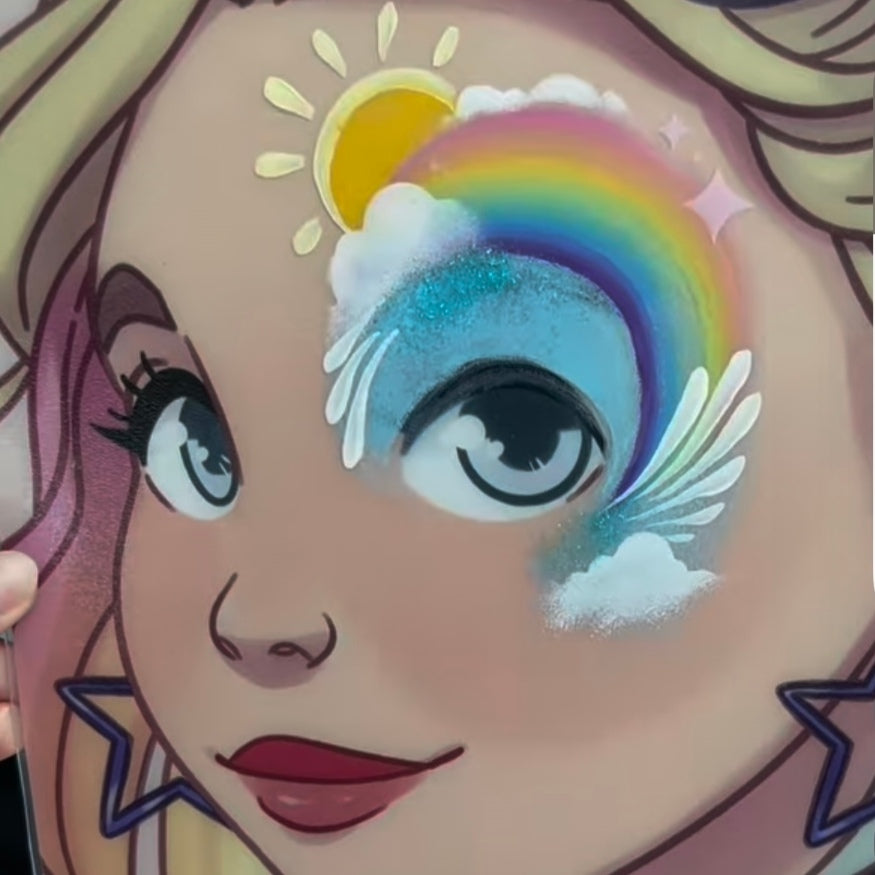 Fusion Face Painting Palette - Lodie Up Rainbow Ponies Palette New Arrival