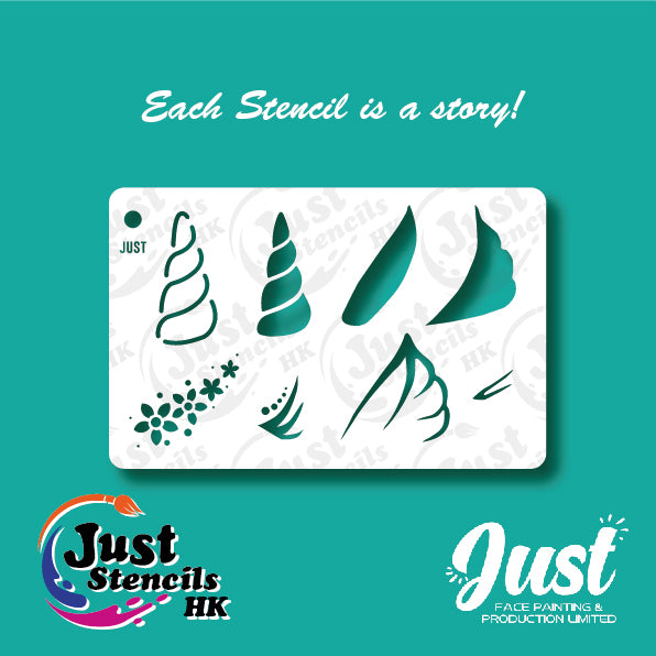 Just Stencils - Fairy's Unicorn