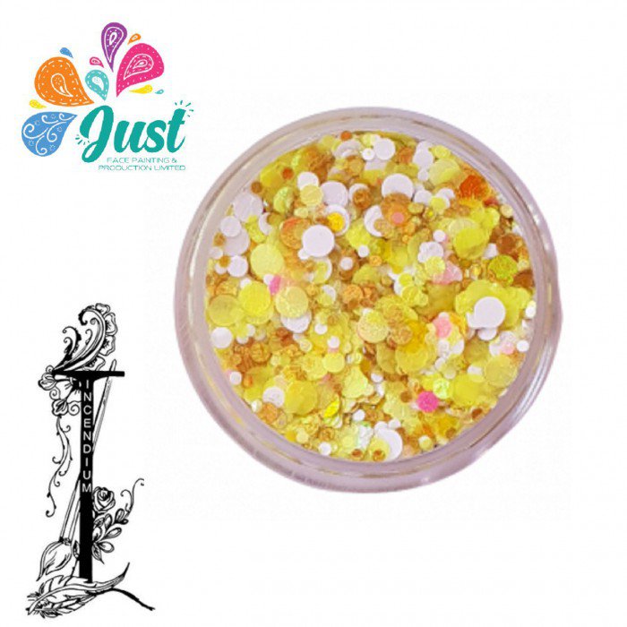 Essential Glitter Balm - LEMON SQUASH (10g) - UV effect