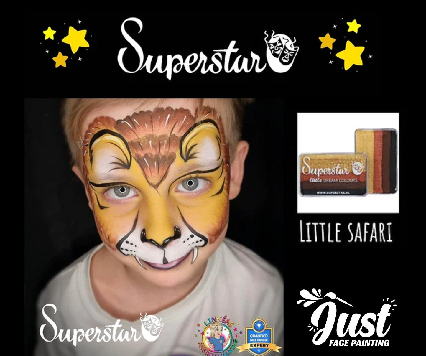 Superstar - Littler Colours Rainbow cake 30G - Little SAFARI (1 pc) - Tiger Colour