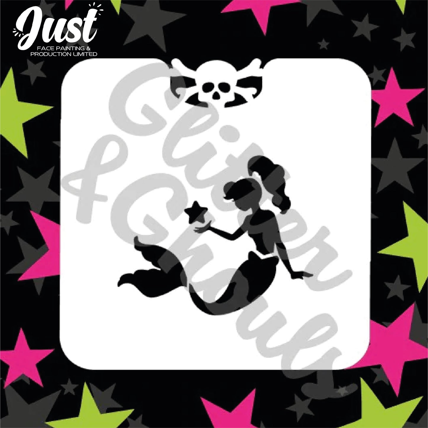 Glitter & Ghouls Stencils - Mermaid - Starfish