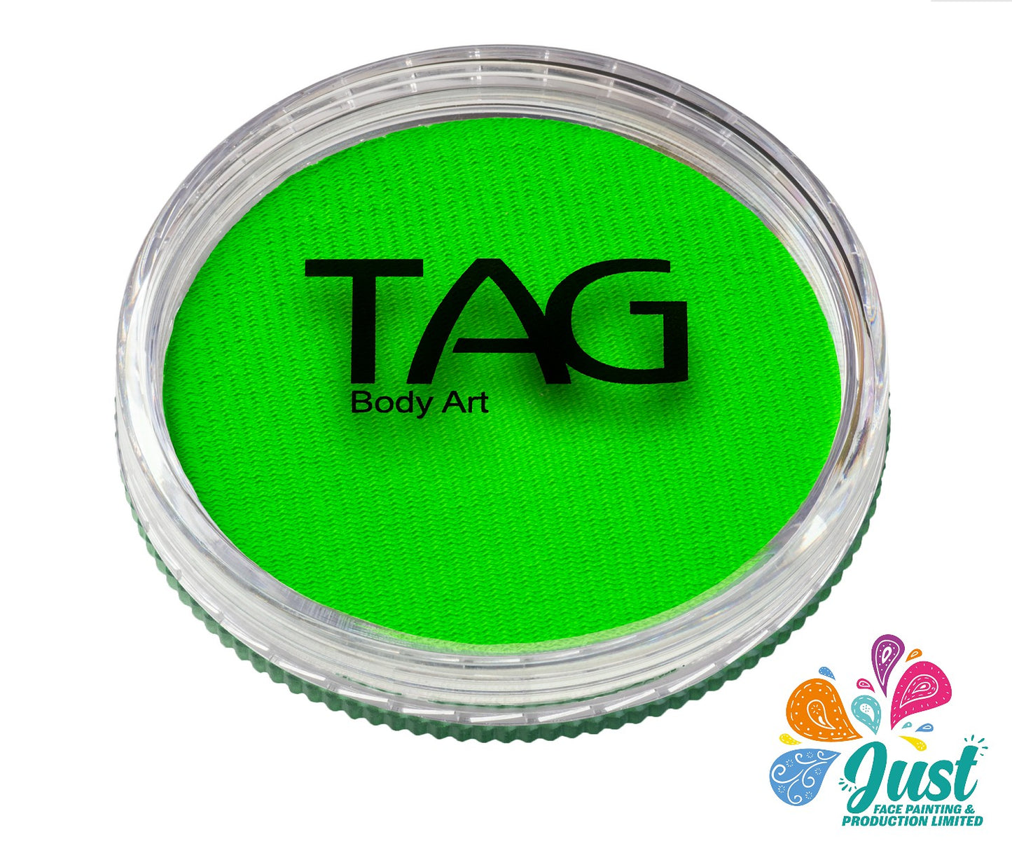 TAG Body Art - FACE AND BODY PAINT 32g - Neon Green (UV effect)