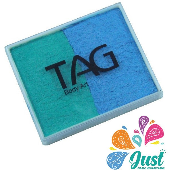 TAG Body Art - SPLIT CAKE 50G - PEARL TEAL & PEARL SKY BLUE
