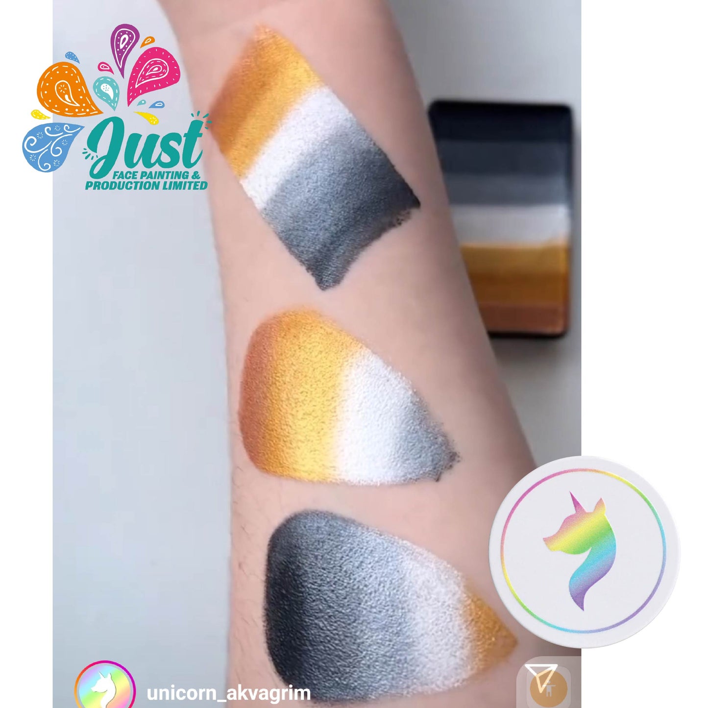 Unicorn Split Cake 50g - Аквагрим Unicorn Face Painting Palace Luxury