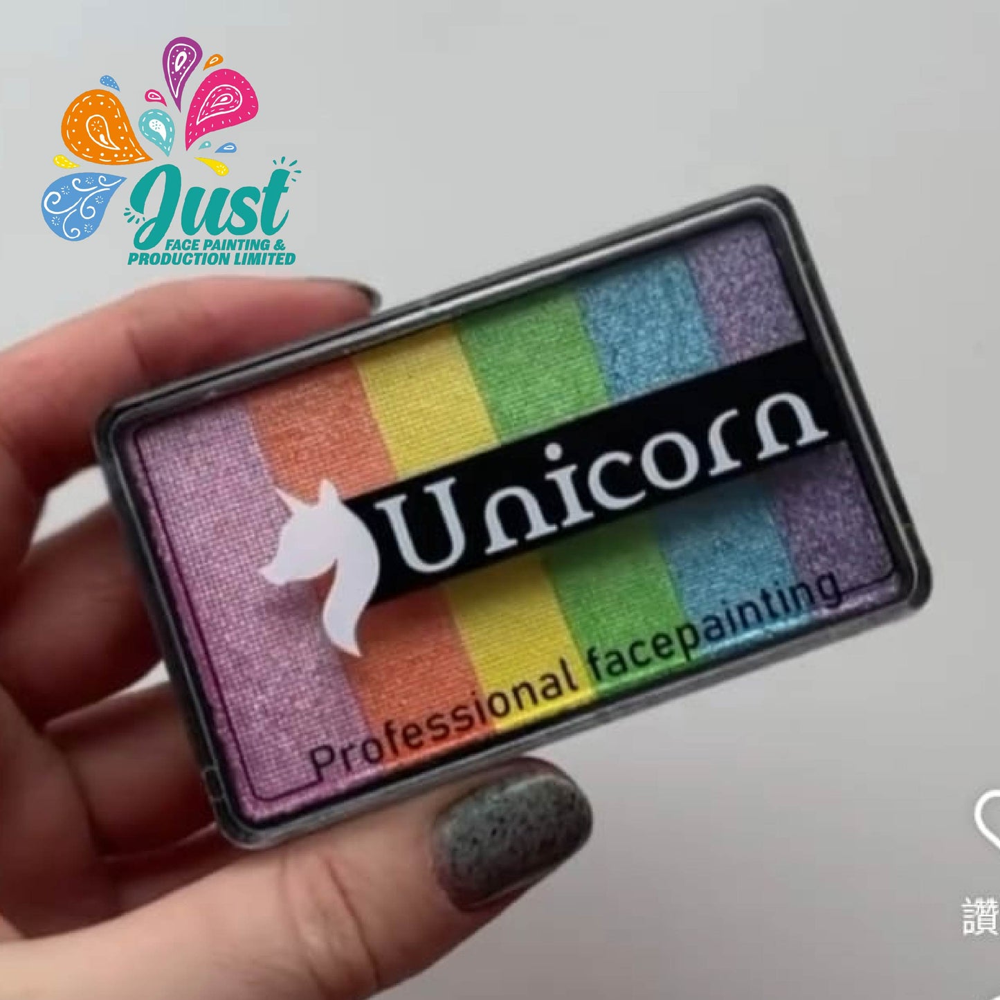 Unicorn Split Cake 50g - Аквагрим Unicorn Face Painting Pearl Rainbow