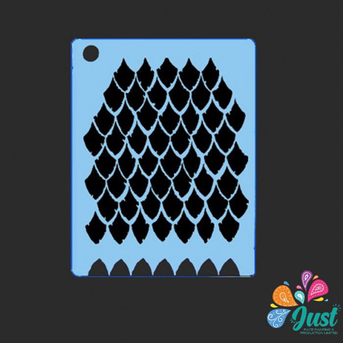 Proaiir Stencils - QEZ 002 - Dragon Scales Stencil