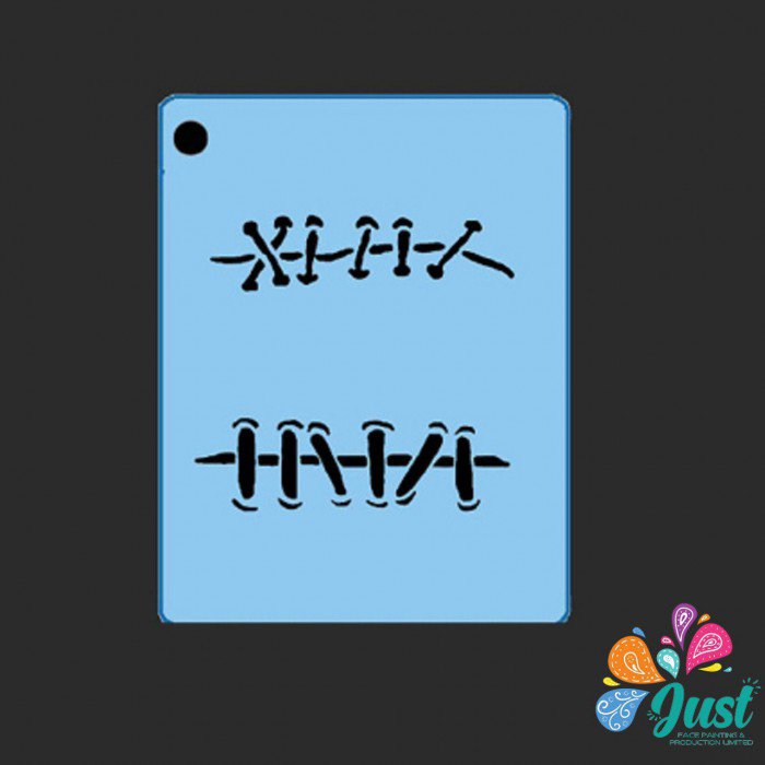 Proaiir Stencils - QEZ 054- Stitches Stencil