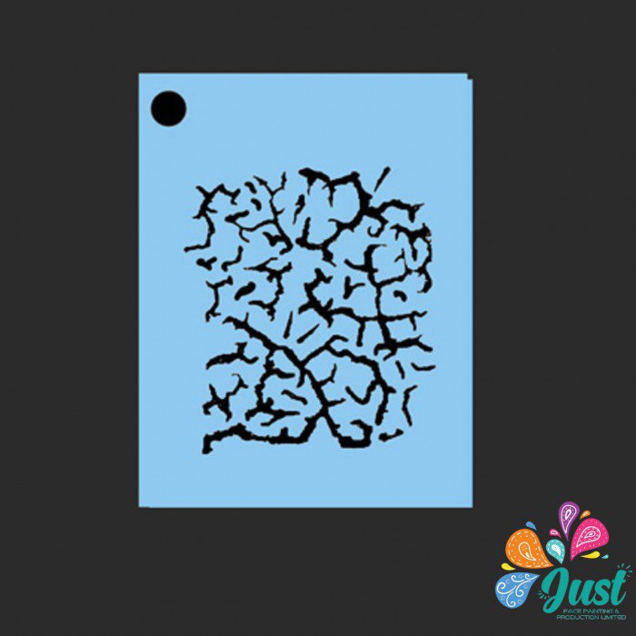 Proaiir Stencils - QEZ 057- Cracks Stencil (dense)