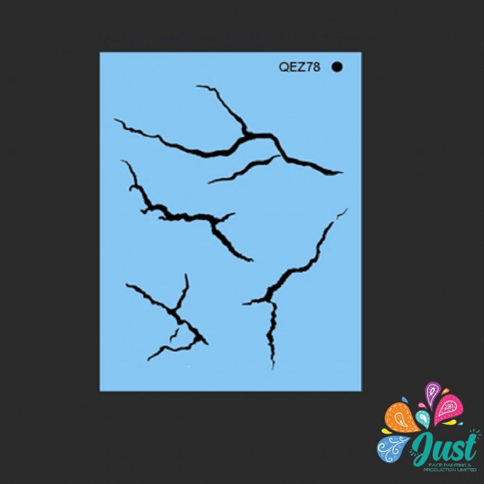 Proaiir Stencils - QEZ 078- Small Cracks Stencil