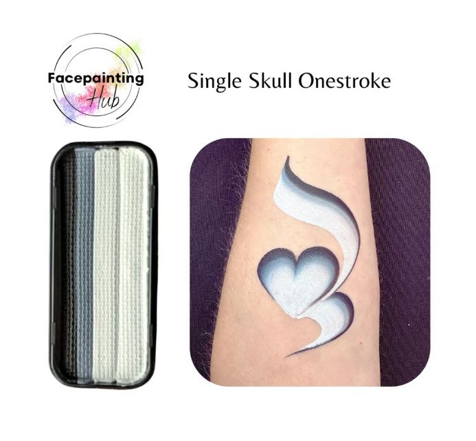 Face Painting Hub OneStroke Rainbow Cake - Rainbow, Rose, Skull
