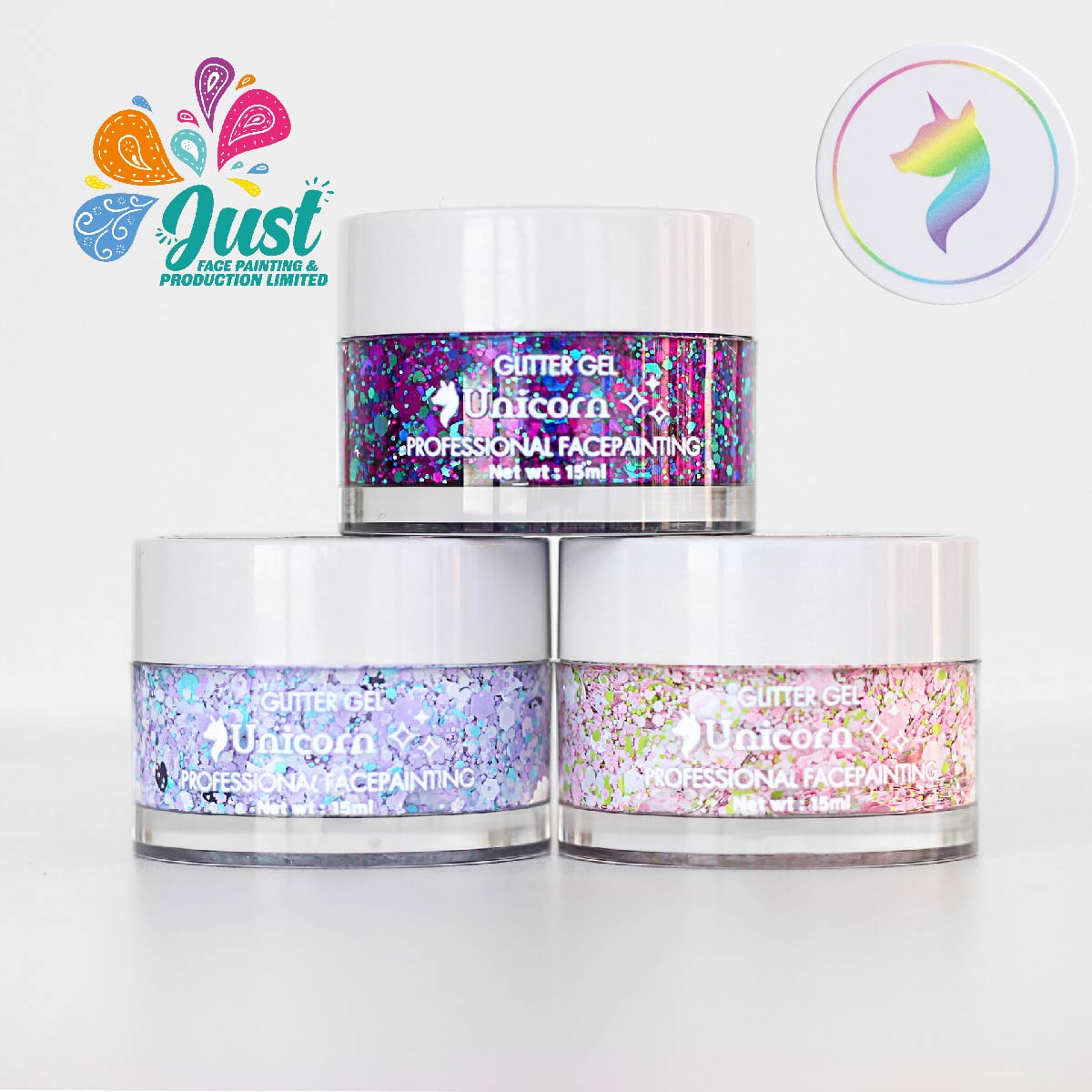 Unicorn Glitter - Cream or Gel -Glitter Unicorn - Snow Flower