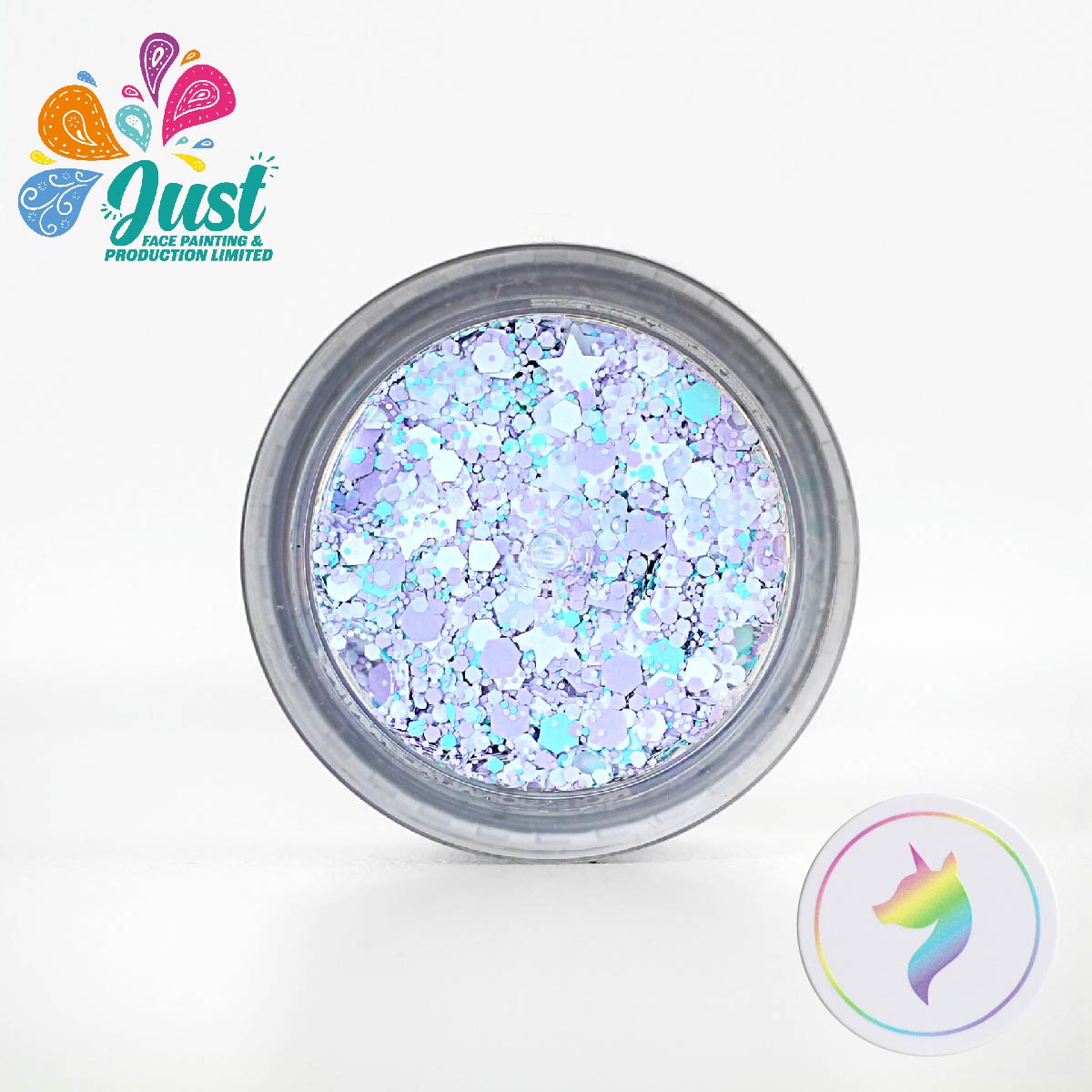Unicorn Glitter - Cream or Gel -Glitter Unicorn - Snow Flower