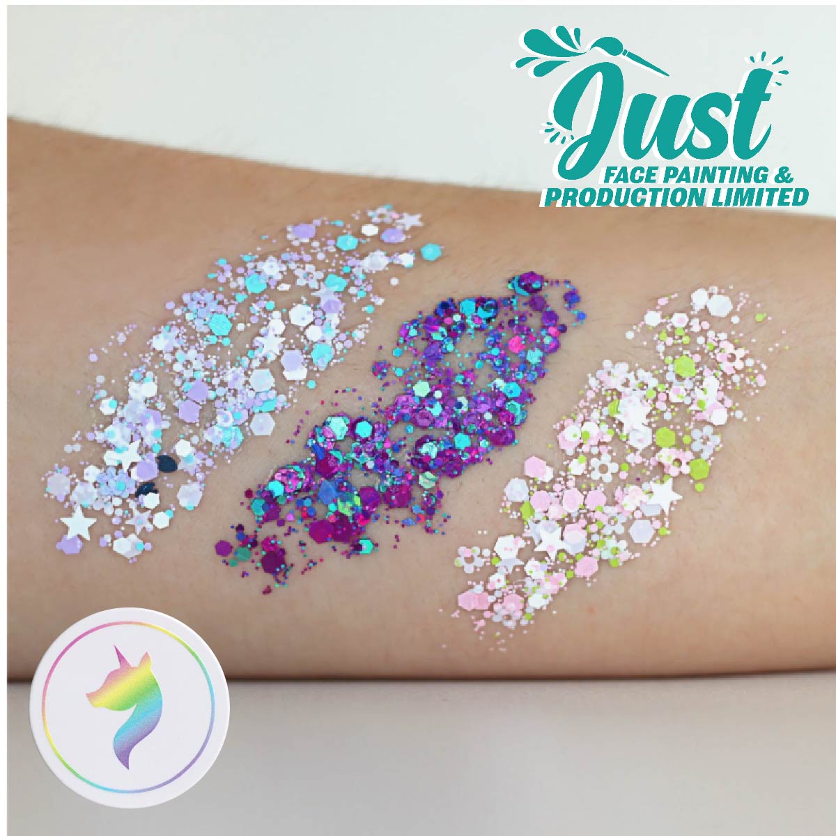 Unicorn Glitter - Cream or Gel -Glitter Unicorn - Snow Flower