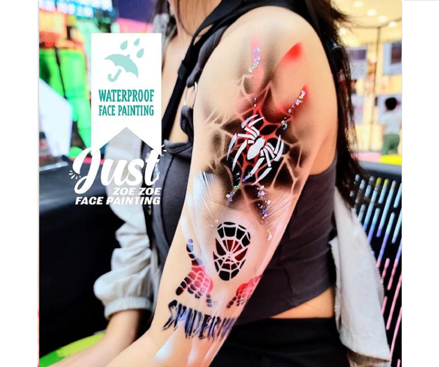 Just Stencils - Spider in web