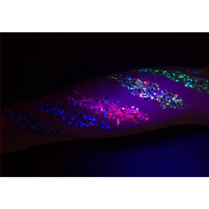 Essential Glitter Balm Palette - Ultraviolet Glow Palette (4 colours) - UV effect