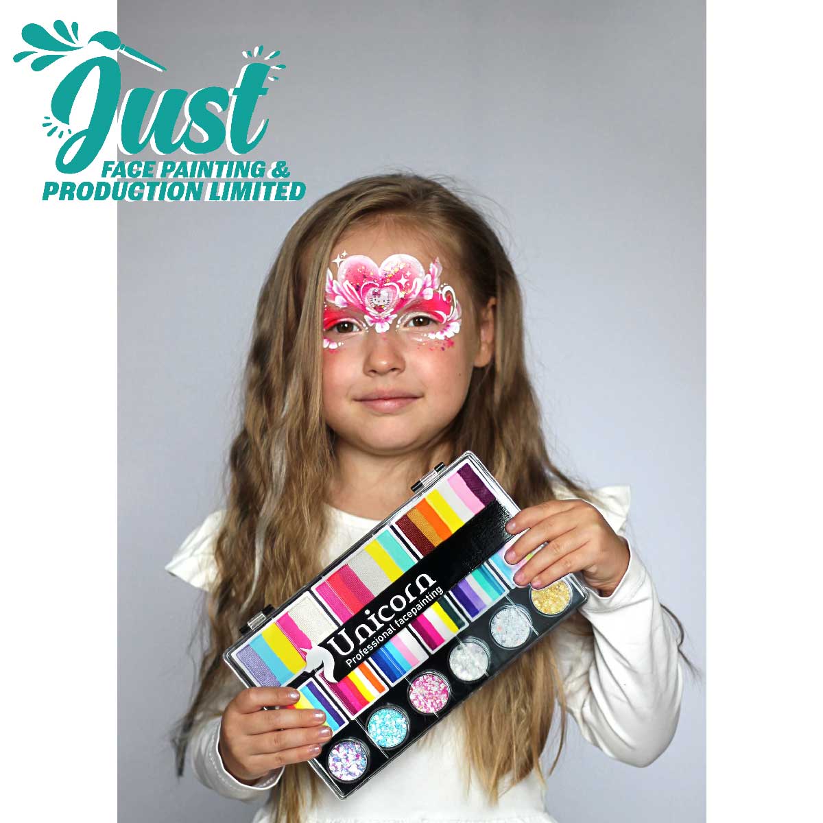 Unicorn Sponge Rainbow Cake Palette - Аквагрим Unicorn Face Painting - "Unicorn Light Magic Palette"