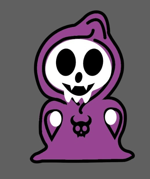 Just Stencils - Halloween Stencils - HA04 - Grim Reaper (1 no / 9 nos per set)