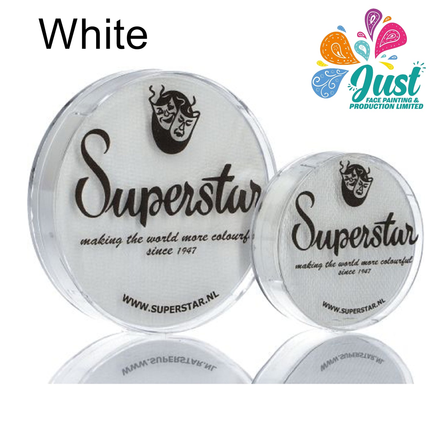 Superstar - Aqua Face- and Bodypaint 45G - Line White / White