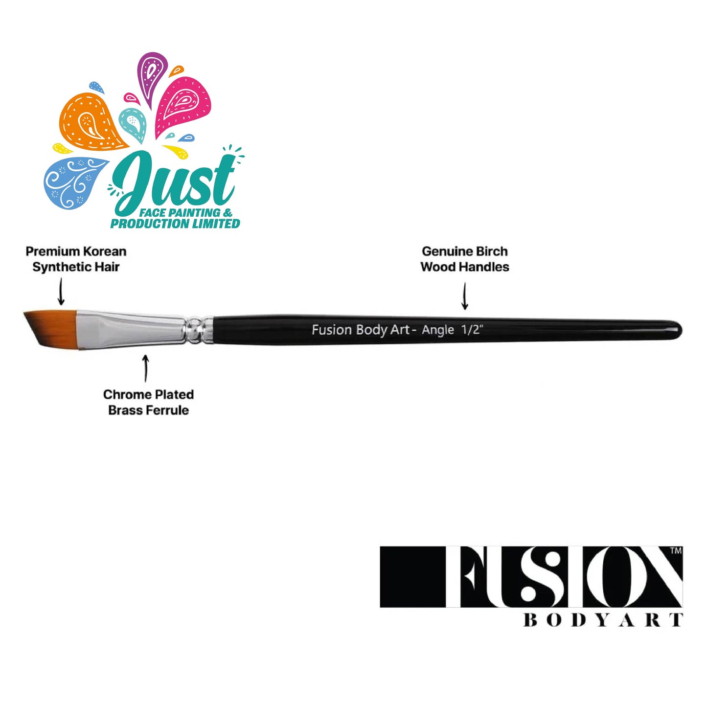 Fusion brush - FUSION BODY ART BRUSH 1/2 ANGLE