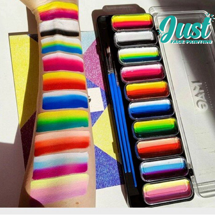 MAG Face Painting - Aquagrim MAG Palette - set of art-cakes Base 10 pcs x 12 gr