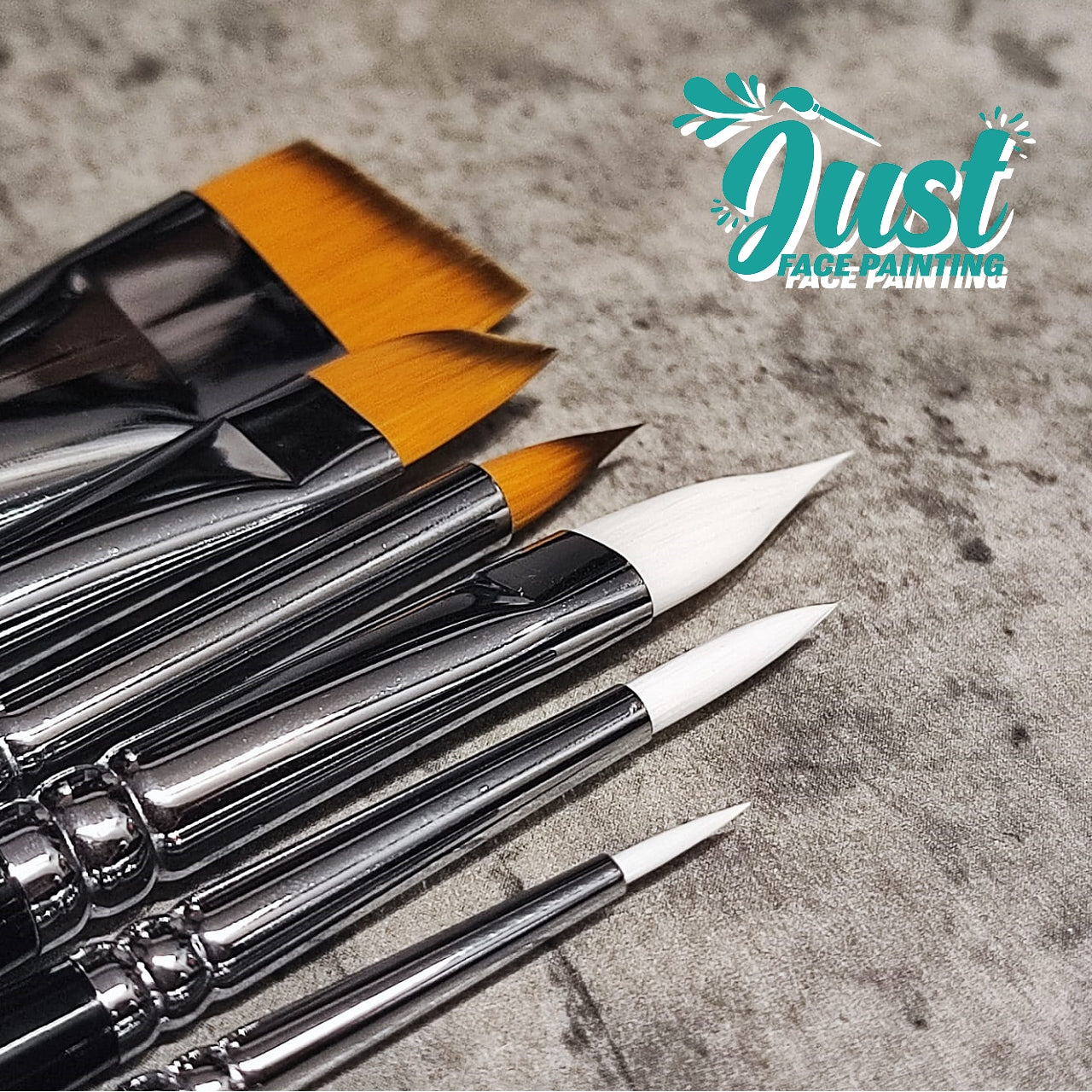 Just Brushes by Just Face Painting (1pc / set of 6 pcs) - Round 1