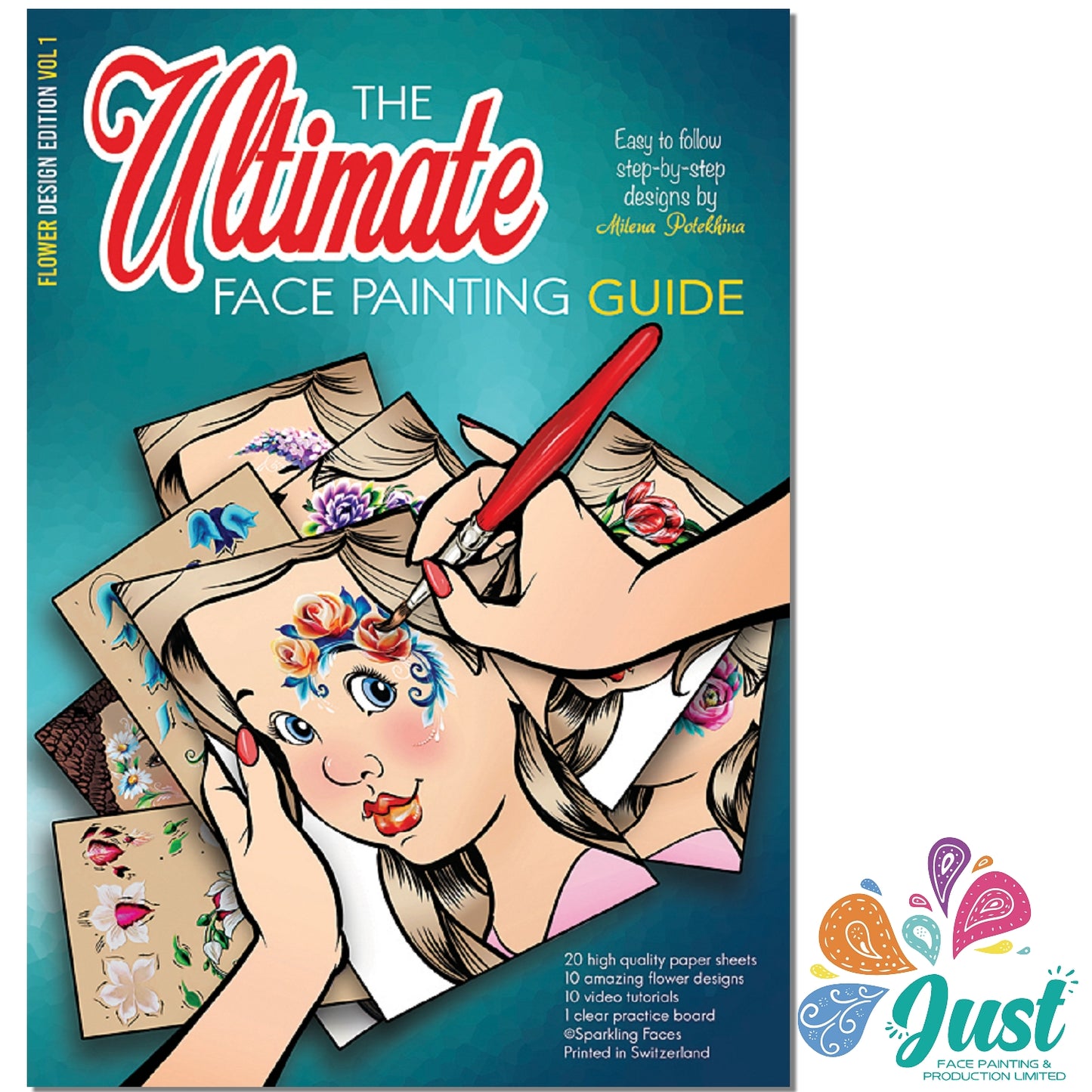Sparkling Faces - The ultimate face painting guide - Flower Vol. 1 by Milean Potekhina (1 NO)