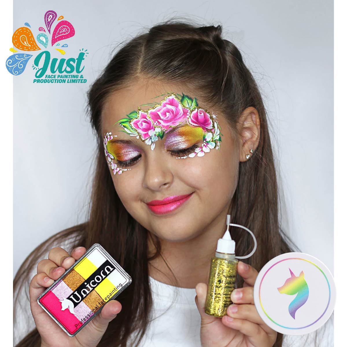 Unicorn Glitter - Gel Glitter Liner Unicorn - Gold & Silver