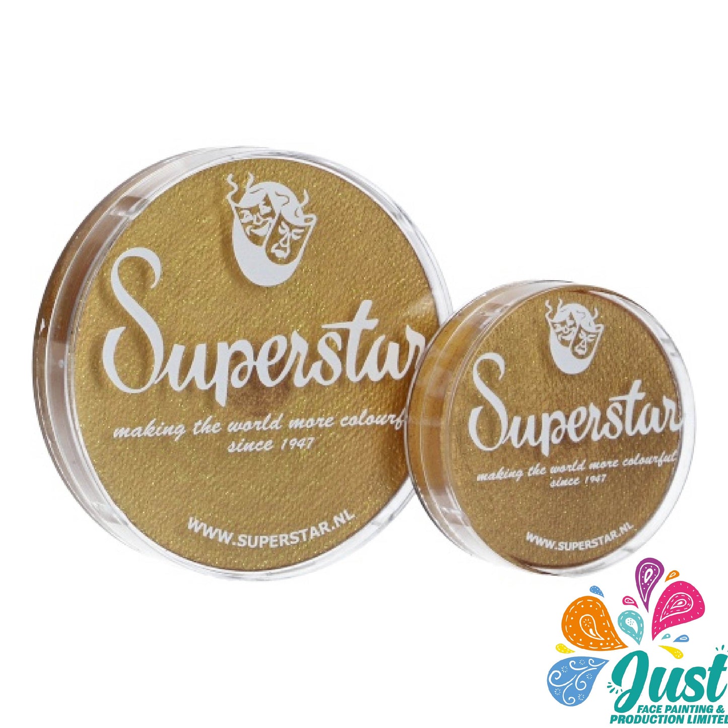 Superstar - Aqua Face- and Bodypaint 45G - Gold with glitter (shimmer)